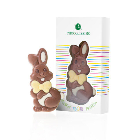 Zajačik z mliečnej čokolády, čokoládový zajačik na veľkú noc, belgická mliečna čokoláda, čokoláda na Veľk noc, čokoláda pre deti