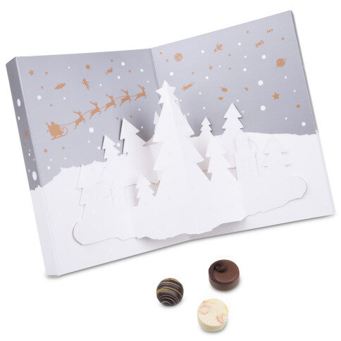 Adventný kalendár, darček na advent, adventné pralinky, čokoláda ako darček