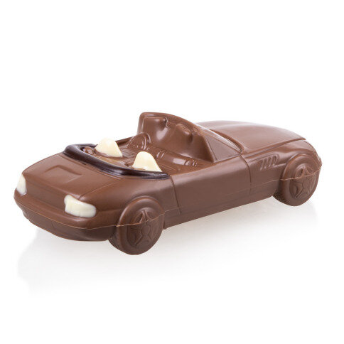 čokoládová figúrka auta, čokoládové bmw z3 roadster, bmw z3 z čokolády, čokoládové auto BMW, čokoládový automobil