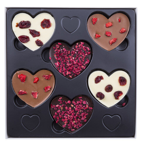 Darček pre zamilovaných, čokoláda pre zamilovaných, darček na valentína, valentínsky darček, čokoláda s prísadami