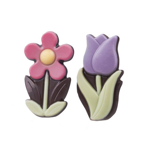 Čokoládové tulipány a sedmokrásky