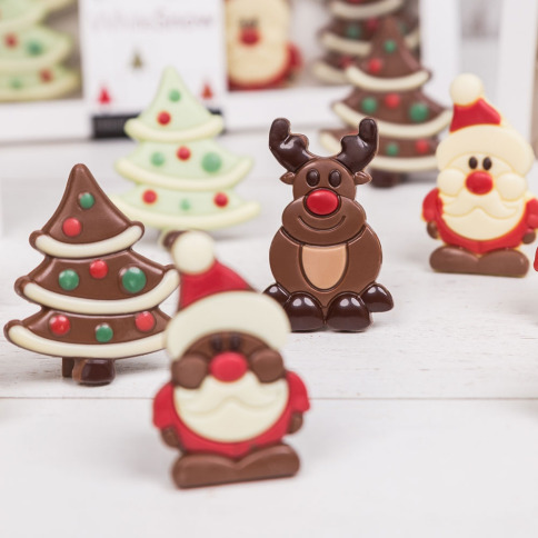 čokoládová vianoča figurka, čokoládový mikuláš, figúrka mikuláša, vianočné figúrky z čokolád, vianočné čokoládové darčeky