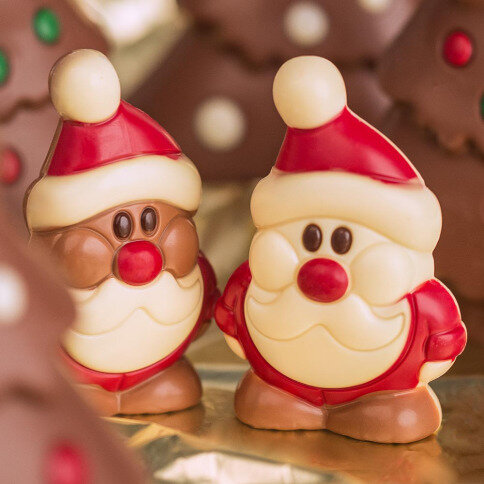 čokoládové figúrky na Vianoce, Mikuláš z čokolády, vianočné čokoládové figúrky