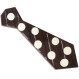 Bodkovaná kravata z horkej čokolády