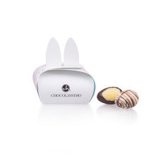 Čokoládové mini vajíčka v zajačiku 