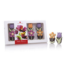 Čokoládové tulipány a sedmokrásky 