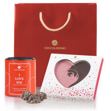 Čokoládová darčeková sada pre zamilovaných 